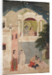 Radha and Krishna Seated on a Balcony, c. 1760 by Unknown