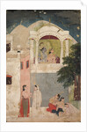 Radha and Krishna Seated on a Balcony, c. 1760 by Unknown