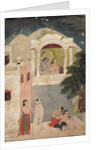 Radha and Krishna Seated on a Balcony, c. 1760 by Unknown