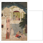 Radha and Krishna Seated on a Balcony, c. 1760 by Unknown