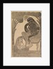 Radha Stroking Krishna's Feet, 1800s by Shri Gobinda Chandra Roy