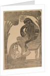 Radha Stroking Krishna's Feet, 1800s by Shri Gobinda Chandra Roy