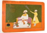 Raja Bikram Singh of Guler Smoking, about 1680 by Unknown