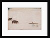 Raja Ram Chand of Amber ? hunting wild boar, c. 1670 by Unknown