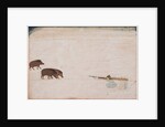 Raja Ram Chand of Amber ? hunting wild boar, c. 1670 by Unknown