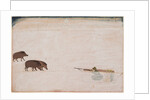 Raja Ram Chand of Amber ? hunting wild boar, c. 1670 by Unknown