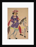 Raja Riding a Horse, 1800s by Unknown