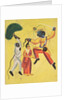 Rama and Hanuman, Holding an Uprooted Tree, Rescues Sita, 1800s by Unknown