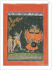 Rama and Laksmana Fighting Ravana, c. 1750 by Unknown