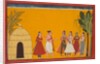 Rama and Sita Being Taken to the Priest to Fix the Wedding Date; page from the Ramayana…, c1700-17 by Unknown