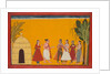 Rama and Sita Being Taken to the Priest to Fix the Wedding Date; page from the Ramayana…, c1700-17 by Unknown