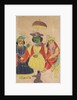 Rama and Sita Enthroned with Lakshmana and Hanuman Attending, 1800s by Unknown