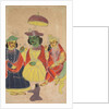 Rama and Sita Enthroned with Lakshmana and Hanuman Attending, 1800s by Unknown