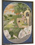 Rama, Sita and Lakshmana in the Forest, page from the Ramayana, c. 1830 by Unknown
