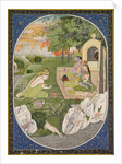 Rama, Sita and Lakshmana in the Forest, page from the Ramayana, c. 1830 by Unknown