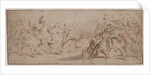 Reconciliation of the Romans and the Sabines Venus Disarming Mars, Drapery Study by Peter Paul Rubens