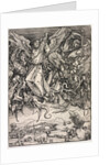 Revelation of St. John: St. Michael fighting the Dragon, 1511 by Albrecht Dürer