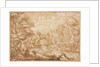 River Landscape with Arched Rock, second half 1600s by Crescenzio di Onofrio