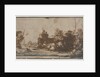 Rocky Inlet with Boats and Buildings, 1600s by Unknown