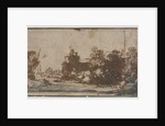 Rocky Inlet with Boats and Buildings, 1600s by Unknown