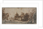 Rocky Inlet with Boats and Buildings, 1600s by Unknown