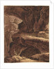 Rocky Landscape with a Cave Chapel, 19th century by Johann Martin von Rohoden (attributed to)