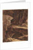 Rocky Landscape with a Cave Chapel, 19th century by Johann Martin von Rohoden (attributed to)