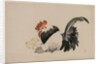Rooster, Hen, and Chicks, c. 1880s by Shibata Zeshin