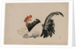 Rooster, Hen, and Chicks, c. 1880s by Shibata Zeshin