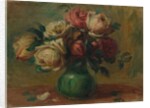 Roses in a Vase, c. 1890 by Pierre-Auguste Renoir