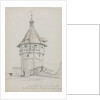 Round Tower, Castle of Munoth, Schafhausen, Switzerland, 1842 by John William Casilear