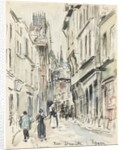 Rue Damiette, Rouen, c. 1884 by Camille Pissarro