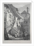 Ruins of the Abbey of Baume. Interior of the Court by Samuel Prout