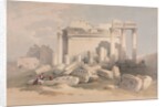 Ruins of the Eastern Portico of the Temple of Baalbec, 1839 by David Roberts