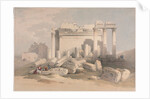 Ruins of the Eastern Portico of the Temple of Baalbec, 1839 by David Roberts