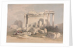 Ruins of the Eastern Portico of the Temple of Baalbec, 1839 by David Roberts