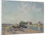 Saint-Mammès, Loing Canal, 1885 by Alfred Sisley