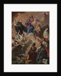 Saints Presenting a Devout Woman to the Virgin and Child, 1720s by Giovanni Battista Pittoni