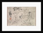 Sake Party with No Light, late 1800s-early 1900s by Tomioka Tessai