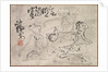 Sake Party with No Light, late 1800s-early 1900s by Tomioka Tessai