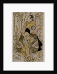 Sanjo Kantaro as a Young Woman Standing in a Wisteria Arbor, c. early or mid 1730s by Torii Kiyonobu I