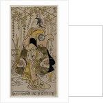 Sanjo Kantaro as a Young Woman Standing in a Wisteria Arbor, c. early or mid 1730s by Torii Kiyonobu I