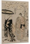 Sawamura Sojuro III and Arashi Murajiro as Kusunoki Masatsura and Koto no Naishi, 1786 by Torii Kiyonaga