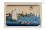 Scattered Pine Trees by the Tone River…, published in 1919 by Ando Hiroshige