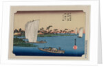 Scattered Pine Trees by the Tone River…, published in 1919 by Ando Hiroshige