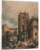 Scene on a Canal, first half 1800s by Hippolyte Jean Baptiste Garnerey