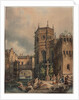 Scene on a Canal, first half 1800s by Hippolyte Jean Baptiste Garnerey