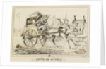 Scenes of Daily Life, Roads and Paths: Road to Saint-Cloud…, 1816 by Carle Vernet; Bance