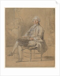 Seated Man Holding a Snuff Box, c. 1750-1760 by Louis Aubert (attributed to)