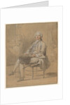Seated Man Holding a Snuff Box, c. 1750-1760 by Louis Aubert (attributed to)